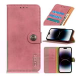 KHAZNEH iPhone 14 Pro Max Fodral Läder Rosa