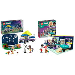LEGO Friends Stargazing Camping Vehicle Set with 4x4 Car Toy for 7 Plus Year Old Girls, Boys & Kids & Friends Nova's Room Gaming Themed Bedroom Playset, Collectible Toy with Zac Mini-Doll