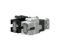 Keystone Usb 2.0 A-Usb 2.0 A Adapter Black - Vck622/B
