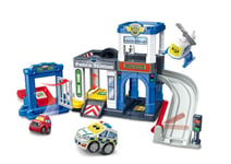 VTech Toot-Toot Drivers Police Station Playset Helicopter For Roleplay Fun