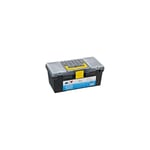 MSV 130101 Boîte à Outils Plastique Noir/Jaune/Gris 40 x 21 x 16,5 cm