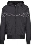 Urban Classics Advanced Arrow Vindjacka (black/green/fire red,XL)