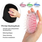 Health Care Shampoo Hair Scalp Massager Shower Brush Wa Pink