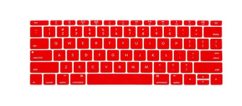 Protecteur de clavier américain pour Macbook Retina 12 pouces A1534 pour Macbook Pro 13 pas de barre tactile A1708 coque de peau de clavier en silicone Red