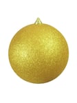 EUROPALMS Deco Ball 20cm, gold, glitter, Europalms Julkulor Dekor 20cm, guld, glitter