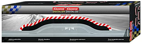 Carrera - rail et accessoire pour circuit - 20020602 - 1/24 et 1/32 - Carrera Evolution -Carrera Digital 132 et 124 - Bordures extérieurs pour Pit Stop Lane (shoulder straight/up/down, 2 end pcs.)
