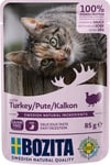 Bozita Feline Grain Free Kalkon i sås 12x85 g