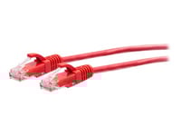 C2g 10Ft (3M) Cat6a Snagless Unshielded (Utp) Slim Ethernet Network Patch Cable - Red - Patch-Kabel - Rj-45 (Hane) Till Rj-45 (Hane) - 3 M - 4.8 Mm - Utp - Cat 6A - Formpressad, Hakfri - Röd