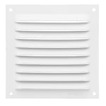 Amig - Grille de ventilation carrée en Aluminium | Grilles d'aération pour sortie d'air | Idéal pour plafond de cuisine et de salle de bain | Dimensions : 100 x 100 mm | Couleur: Blanc