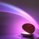 CHENOO Rechargeable Shell-Shaped Rainbow Projector, LED Colorful Lamp Romantic Rainbow for Wife, Girl, Valentine's Day, Children's Day, Wedding Anniversary