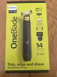 Philips One Blade Pro 360 Trim Edge & Shave 14 Length Settings QP6541/15