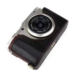Fuji XF10 halvskyddande kamer fodral av syntetläder - Svart