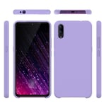 Silicone Case for vivo X23, Silicone Soft Phone Cover with Soft Microfiber Cloth Lining, Ultra-thin ShockProof Phone Case for vivo X23 (Purple)