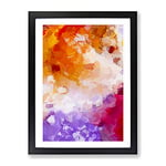 Luck Of The Stars Abstract Framed Print for Living Room Bedroom Home Office Décor, Wall Art Picture Ready to Hang, Black A3 Frame (34 x 46 cm)
