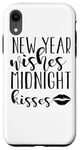 iPhone XR New Year Wishes Midnight Kisses - Funny Case