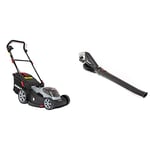 SPRINT 2x18V (36V) Lithium-Ion 44cm Cordless Lawn Mower 440P18V + 18V Lithium-Ion Leaf Blower Body 18LB