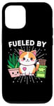 iPhone 12/12 Pro Cat Happiness Fueled By Plants Chocolate CatFunny Kawaii Case