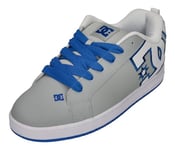 DC Shoes Homme Court Graffik Running Basket, Gris/Bleu/Blanc, 53.5 EU