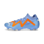 PUMA Homme Future Match Mxsg Chaussure de Football, Bleu Glimmer Blanc Ultra Orange, 46.5 EU