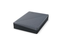 WD My Passport WDBRMD0040BGY-WESN - Disque dur - chiffré - 4 To - externe (portable) - USB 3.2 Gen 1 - AES 256 bits - gris silicone