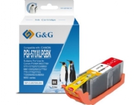 G&amp G G&amp G Ink Kompatibelt bläck Z Pgi-570Xlbk, svart, Np-C-0Pg570Xlbk, för Canon Pixma Mg5700, Mg5750, Mg5751, Mg5752, Mg5753, Mg68