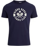 BJÖRN BORG Mens Tee Summer T.C Blue (Storlek: M)