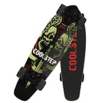 27 Inches Complete Skateboard Retro Mini Cruiser,with Aluminum Bridge and 70x42mm PU Wheel for Adults Beginners Girls Boys Highway Street Scooter (Color : G)