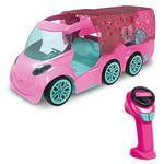 MONDO Barbie Motors - Voiture radiocommandée - DJ Express Deluxe - 50cm - Son - lumières - scène Musicale - Jouet Enfant - 3 Ans et Plus - 63685