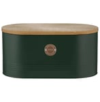  Typhoon Bread Bin With Bamboo Lid 7.5L Green Storing All Of Your Baked Goods