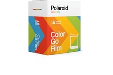 Papier photo instantané Polaroid Films couleur pour Polaroid Go - Cadre blanc - 16 photos