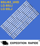 Kit 12 Bars Strip TV LED LG 65UJ63-UHD-A/B/C/D 65UJ5500