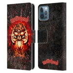 Head Case Designs Officially Licensed Motorhead Overkill Fame Key Art Leather Book Wallet Case Cover Compatible With Apple iPhone 12 / iPhone 12 Pro