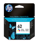 Original HP 62 Tri-colour Ink Cartridge for HP Envy 5640 e-All-in-One printer 