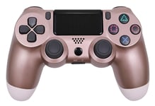 PS4 for controller, wireless PS4 Bluetooth joystick for PS4 controller, suitable for the Playstation 4 gamepad with LED colored lights and vibration function Pink