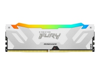 Kingston FURY Renegade RGB - DDR5 - modul - 16 GB - DIMM 288-pin - 7600 MHz / PC5-60800 - CL38 - 1.45 V - ej buffrad - on-die ECC - vit och silver
