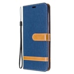 for Samsung Galaxy S20 FE Case, Samsung S20 Fan Edition Case PU Leather Folio Flip Wallet Phone Case Protective Shockproof Cover with Stand [Card Holder] Silicone Bumper Smartphone Case, Dark Blue