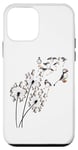 Coque pour iPhone 12 mini Fleur de macareux de pissenlit, macareux floral