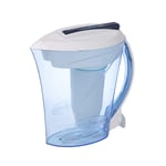 ZeroWater 10 Cup Water Filter Jug with Advanced 5 Stage Filter, 0 TDS, NSF Certified, Reduces Fluoride, Chlorine, Lead and Chromium, Water Quality Meter + Water Filter Cartridge Included, 2.3 litres