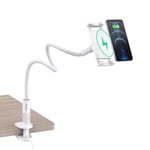 Choetech 2-in-1 Trådlös Laddare med Mobil Hållare 10W - Vit Vit