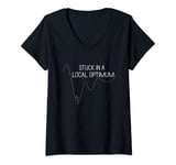 Womens Stuck In A Local Optimum Artificial Intelligence V-Neck T-Shirt