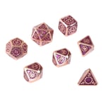 7pcs Gear Pattern Polyhedral Dice Adult Christmas Party Tabletop Game Metal Dice
