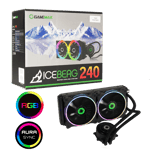 GameMax Iceberg 240mm A-RGB AIO Water Cooling System 3-pin AURA Sync Intel + AMD