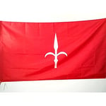 AZ FLAG - Drapeau Territoire Libre de Trieste 1947-1954 - 150x90 cm - Drapeau Territorio Libero Di Trieste 100% Polyester avec Fourreau et cordelette - Pavillon 110 g