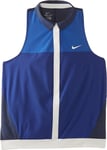 Nike Ladies Shirt Vest Sleeveless Polo Shirt Premier, Blue / Ivory, L