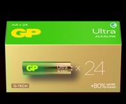 GP Ultra Alkaline AA-batteri, 15AU/LR6, 24-pack