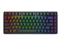 Alienware Pro Wireless Gaming Keyboard - Tangentbord - 75% - compact TKL - AlienFX per tangent RGB / 16,8 miljoner färger - trådlös - 2.4 GHz, Blueto