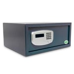 Amig - Coffre-fort avec écran LED - Coffre-fort électronique motorisé - Acier - Protection de l'argent et des valeurs - 43 x 37 x 20 cm