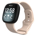 Silikonarmband Fitbit Versa 4/Sense 2 Rosa (Storlek: L)