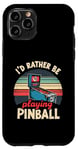 Jeu d'arcade vintage Pinball Machines Lover Coque pour iPhone 11 Pro