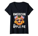 Womens Cute American as Apple Pie shirt For Men Women Kids V-Neck T-Shirt